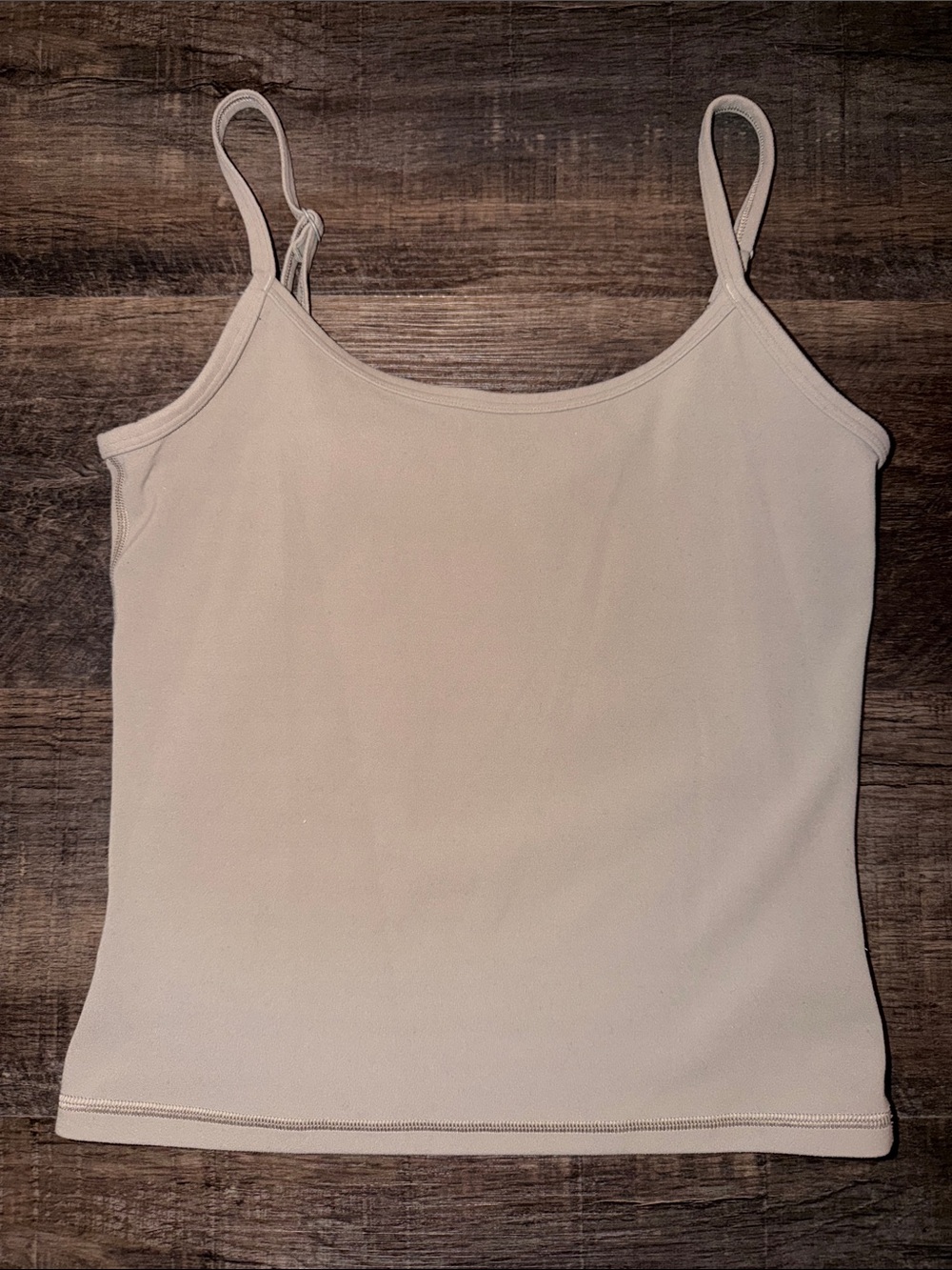 Aritzia Beige Spaghetti Strap Tank Top